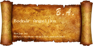 Bodnár Angelika névjegykártya